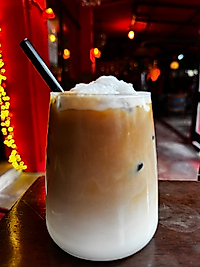Ice latte crema